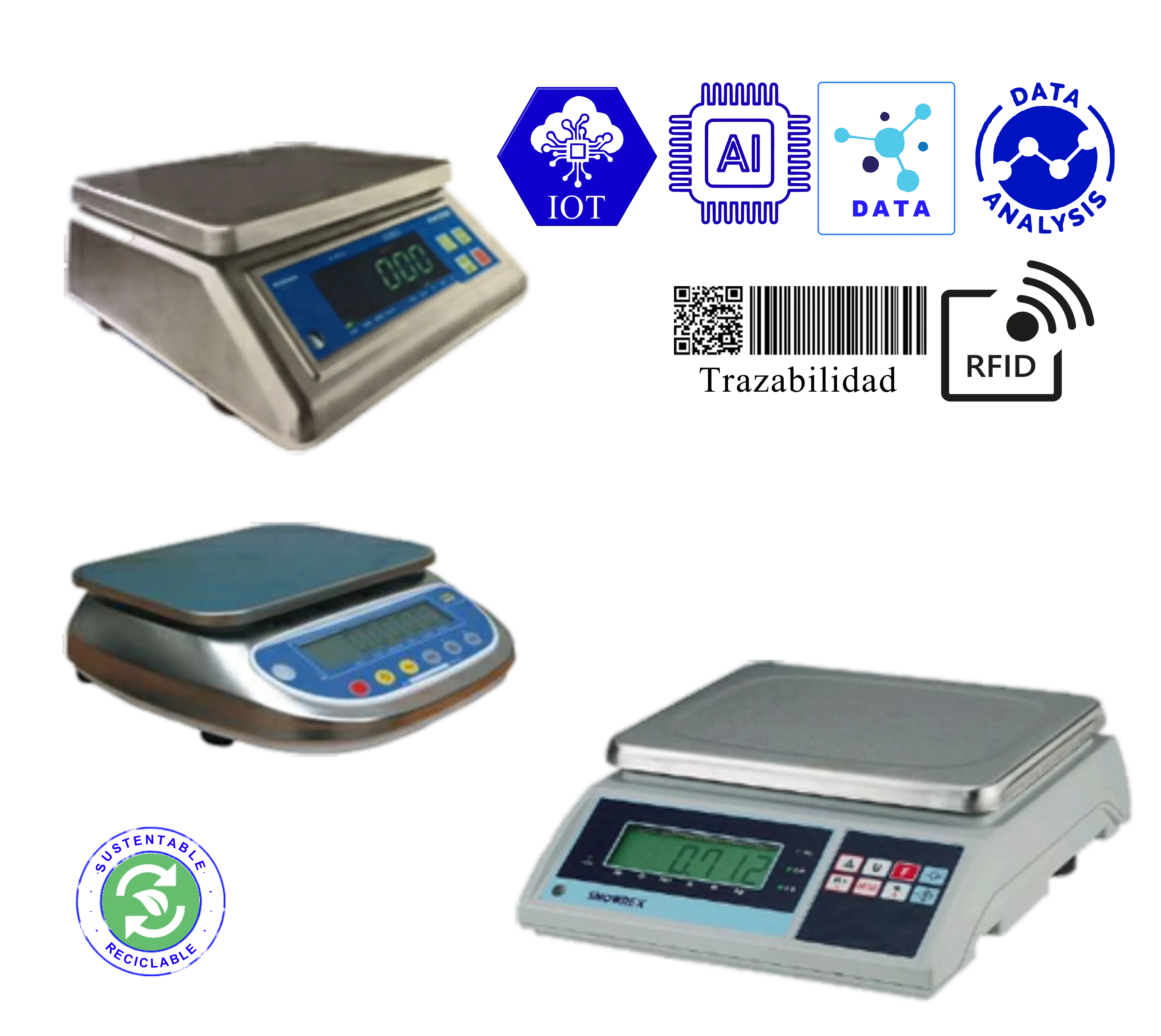 Balanza Alimentos Inoxidable IOT